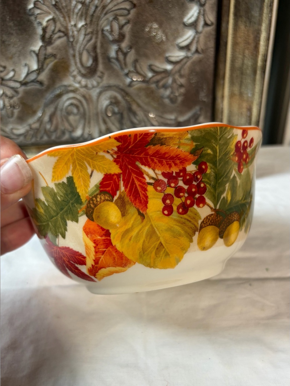 222 Fifth Autumn celebration Fall ceramic bowl